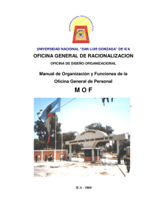 MOF OF. GRAL. PERSONAL