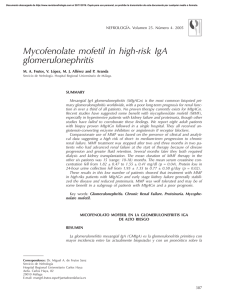 Mycofenolate mofetil in high-risk IgA glomerulonephritis