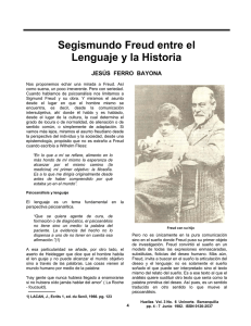 Segismundo Freud entre el Lenguaje y la Historia