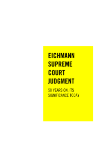 EICHMANN SUPREME COURT JUDGMENT