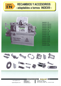 Recambios para tornos automáticos INDEX