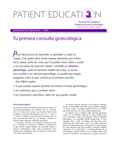 Patient Education Pamphlet, SP150, Tu primera consulta