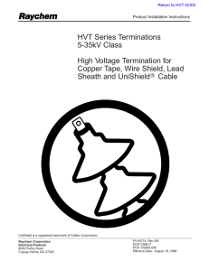HVT Series Terminations 5-35kV Class High Voltage Termination for