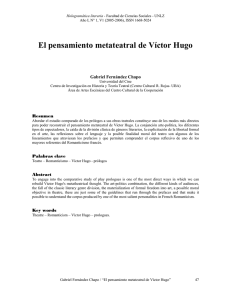 El pensamiento metateatral de Víctor Hugo