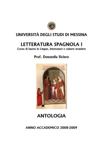 letteratura spagnola i antologia - Università degli Studi di Messina