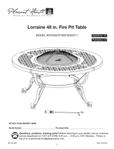 Lorraine 48 in. Fire Pit Table