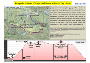 Ruta circular a la Serra d`Ensija en PDF