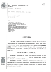 Sentencia contra HC - Unión de Consumidores de Asturias
