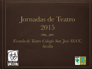 Jornadas de teatro 2015 - Colegio San José SS.CC.