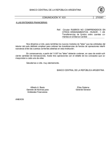 del Banco Central de la República Argentina
