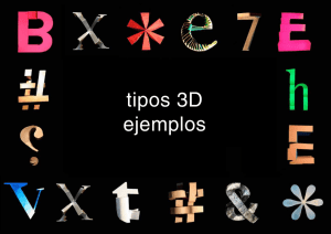 EJEMPLOS DE TIPOS 3D AÑOS ANTERIORES