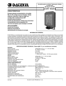 DAT 5020 - silge electronica sa