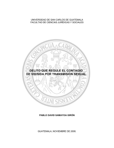 delito que regule el contagio de vih/sida por