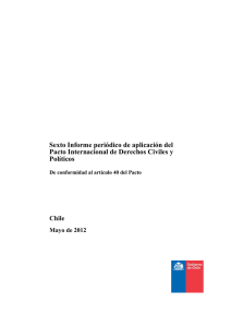 Sexto Informe periódico de aplicación del Pacto Internacional de
