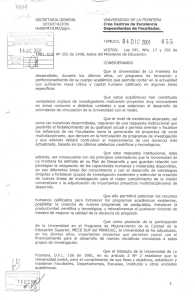 Decreto Universitario - Universidad de La Frontera