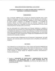 Page 1 RESOLUCIÓN INSTANCIA MINISTERIAL-UA No.03