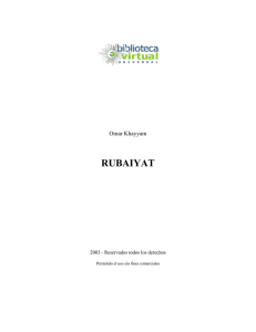 rubaiyat - Biblioteca Virtual Universal