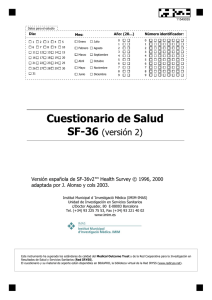 del sf-36 - Sociedad Española de Reumatología