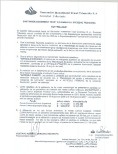 Santander Investment Trust Colombia S.A Sociedad Fíduciat`id