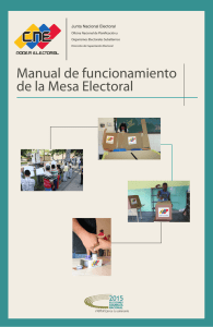 Manual de funcionamiento de la Mesa Electoral