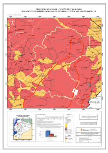 provincia de manabí - cantón flavio alfaro mapa de