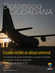 Ecuador recibió un abrazo universal