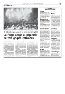La Farga acoge el pop-rock de tres grupos catalanes