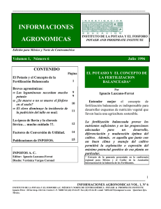 Informaciones Agronomicas 1996 #3