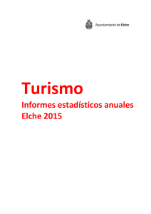 Informe estadístico de Turismo 2015