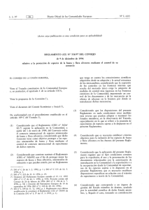 Reglamento (CE) nº 338/97
