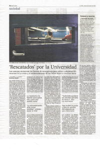 `Rescatados` por la Universidad