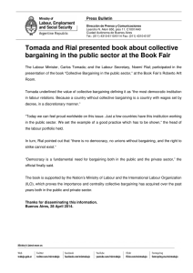 Tomada and Rial presented book about collective bargaining in the