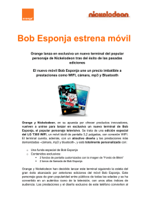 Bob Esponja estrena móvil
