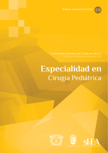Especialidad en Cirugia Pediatrica - Secretaría de Investigación y