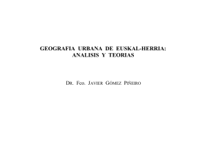 Geografía urbana de Euskal-Herria : análisis y teorías