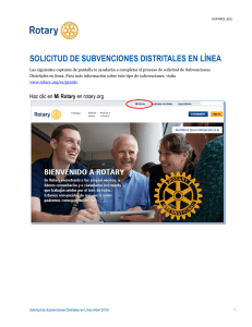 Solicitud de Subvenciones Distritales en Línea