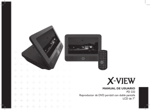 MANUAL DE USUARIO PD 232 Reproductor de DVD - X-View