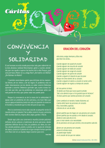 CONVIVENCIA Y SOLIDARIDAD - Cáritas Diocesana de Zaragoza