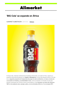 `BIG Cola` se expande en África - Noticias de