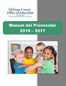 Manual del Preescolar 2016 – 2017