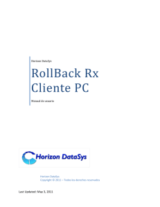 RollBack Rx Cliente PC