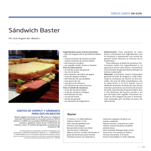 Sándwich Baster