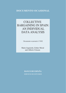 collective bargaining in spain: an individual data