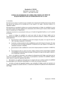 Código de estabilidad sin averia para todos los tipos de buques