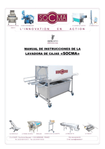 manual lavadora de cajas