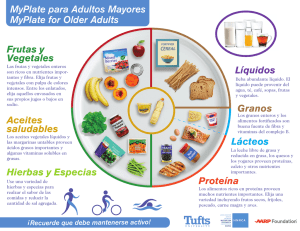 MyPlate for Older Adults MyPlate para Adultos Mayores Líquidos