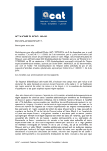 nota modelo 390 - Associació Catalana d`Assessors Fiscals