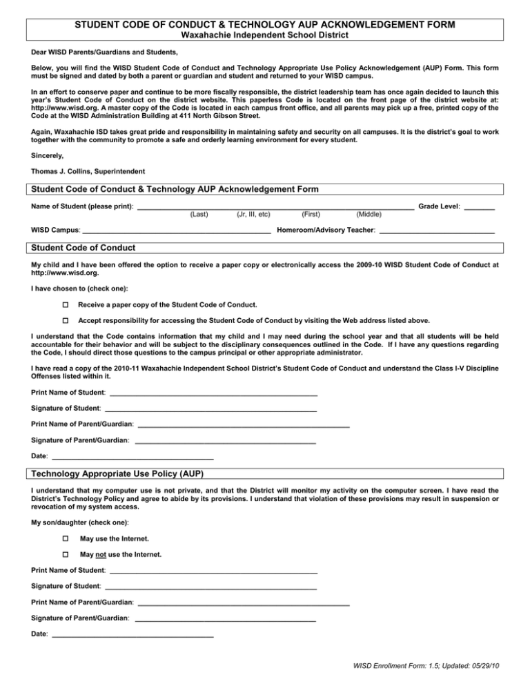 WISD Campus Waxahachie Independent School District WISD Campus Waxahachie Independent School District