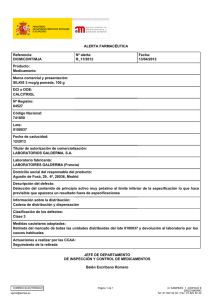 Alerta Farmacéutica R 11/2012 - SILKIS 3 mcg/g pomada, 100 g