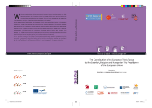 The Contribution of 14 European Think Tanks to the Spanish